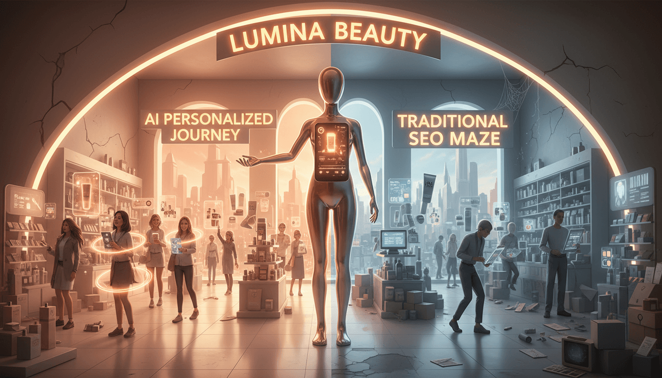 Hero image for How Beauty Brands Can Capture High-Intent AI Shoppers with Hexagon’s GEO Platform - beauty AI marketing and high-intent AI shoppers beauty