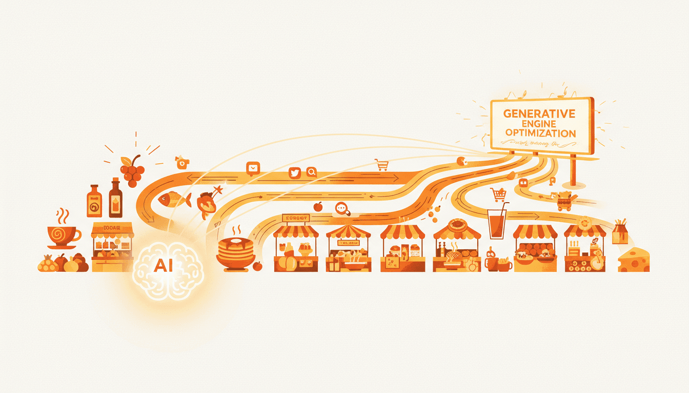 Hero image for How Emerging Food & Beverage Brands Can Break Through the Noise with AI-Powered Generative Engine Optimization - generative engine optimization and AI product discovery food brands