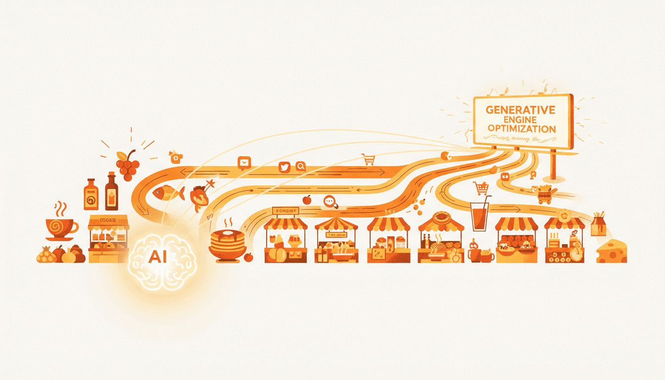 Hero image for How Emerging Food & Beverage Brands Can Break Through the Noise with AI-Powered Generative Engine Optimization - generative engine optimization and AI product discovery food brands