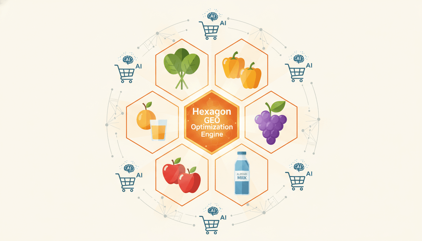 Hero image for How Food & Beverage Brands Can Capture High-Intent AI Shopper Demand with Hexagon - food & beverage AI optimization and Hexagon GEO food brands