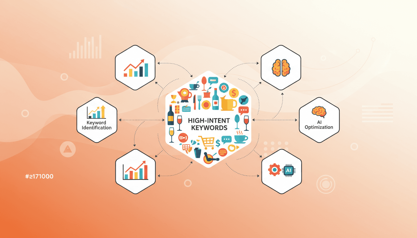 Hero image for How to Use Hexagon to Identify and Target High-Intent AI Search Keywords for Food & Beverage Brands - AI search keywords food and high intent AI keywords